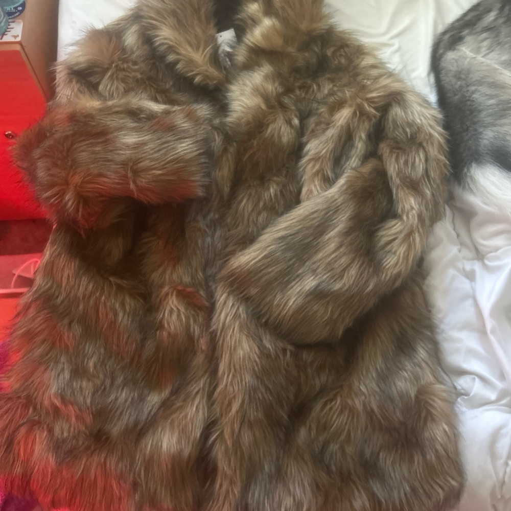 forever 21  premium fur coat
